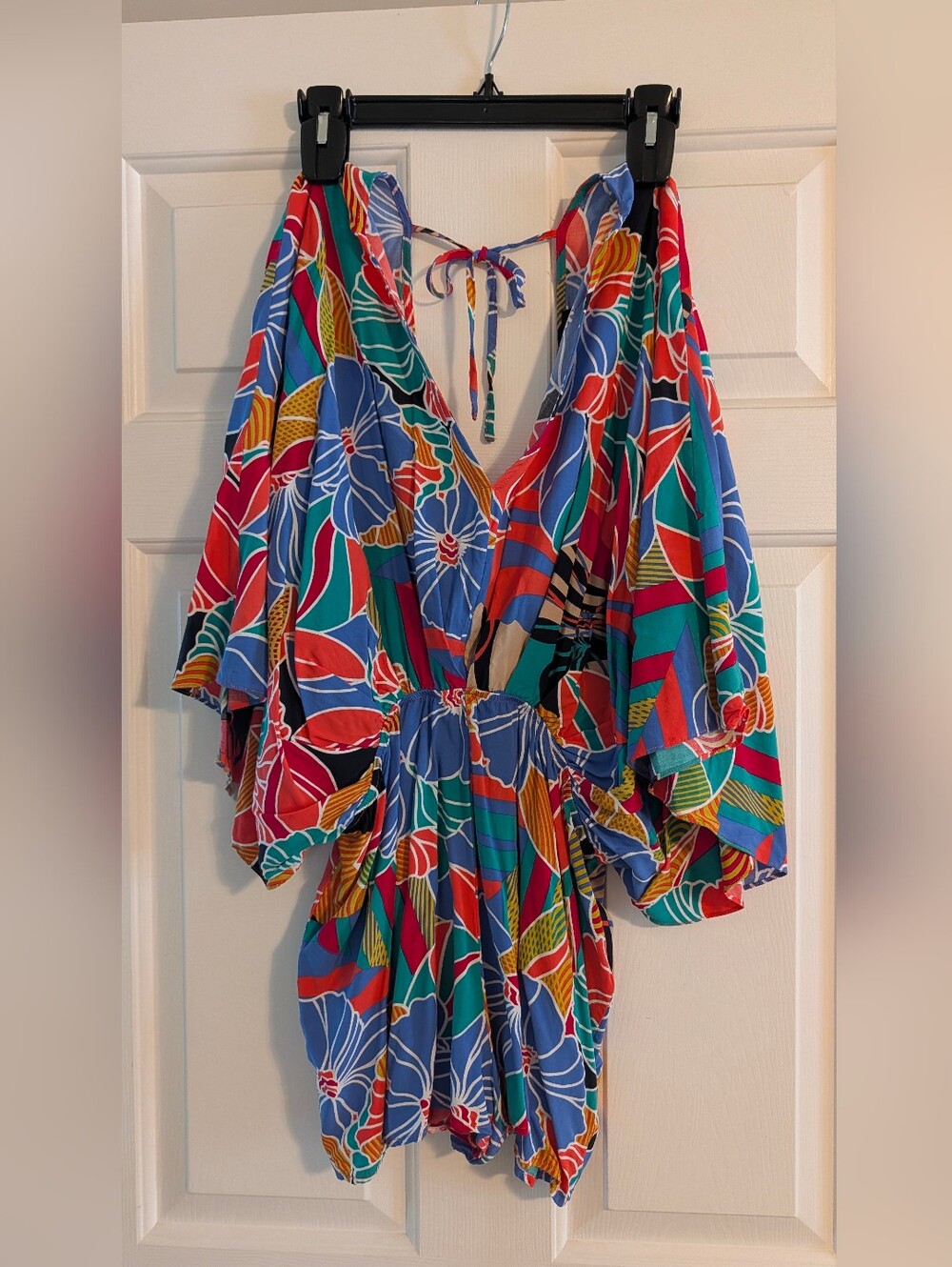 Multicolor Floral Print Women's One-Piece Romper